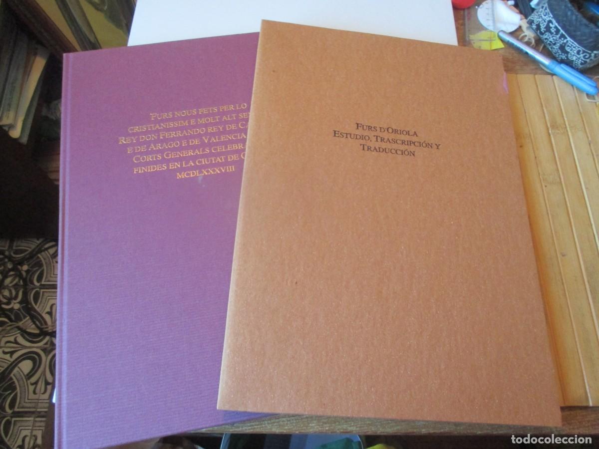 Libros: Furs D&acute;Oriola ( Facsimil ) ( 2 tomos ) W41136
