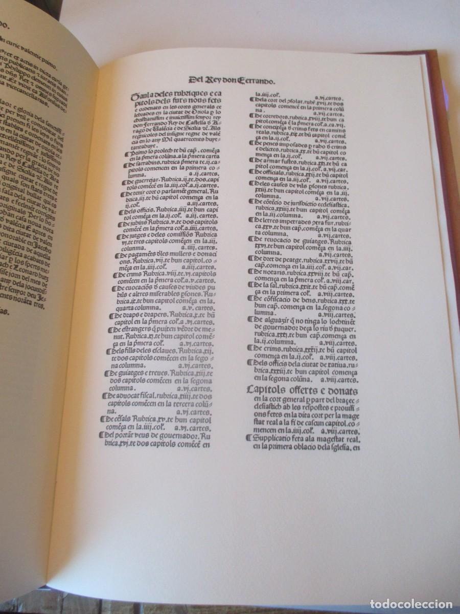 Libros: Furs D&acute;Oriola ( Facsimil ) ( 2 tomos ) W41136 - Foto 4