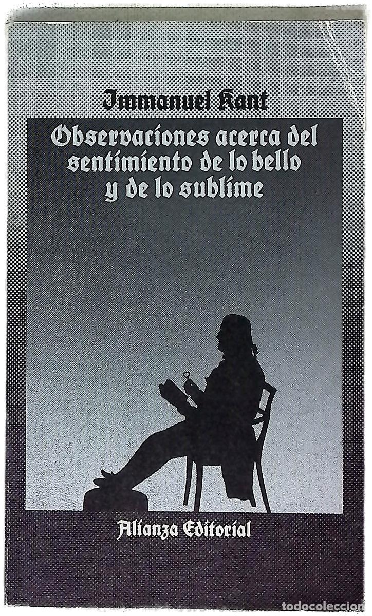 Libros: Observaciones acerca del sentimiento de lo bello y de lo sublime