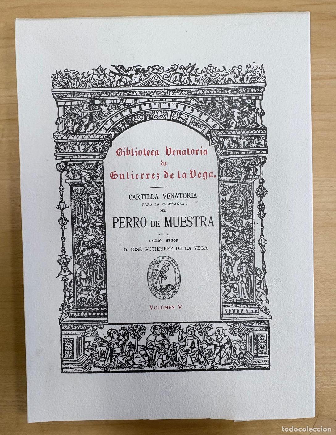 Libros: FACS&Iacute;MIL BIBLIOTECA VENATORIA DE GUTI&Eacute;RREZ DE LA VEGA. CARTILLA VENATORIA.ATLAS, 1983