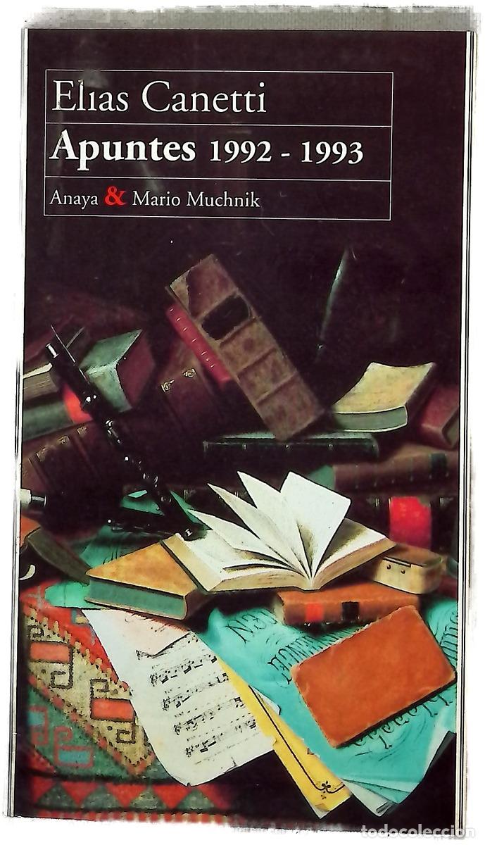 Livros em segunda m&atilde;o: Apuntes 1992-1993 - Elias Canetti