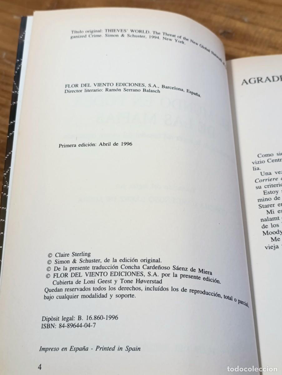 Libros: El mundo en poder de las mafias - Claire Sterling - Foto 4