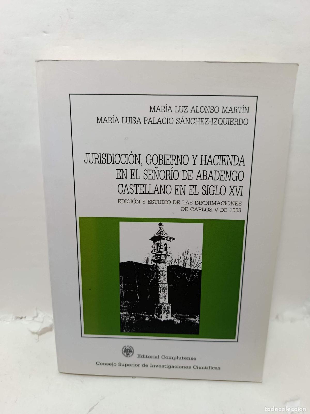 Libri di seconda mano: JURISDICCI&Oacute;N, GOBIERNO Y HACIENDA EN EL SE&Ntilde;OR&Iacute;O DE ABADENGO CASTELLANO EN EL SIGLO XVI. Edici&oacute;n y Es