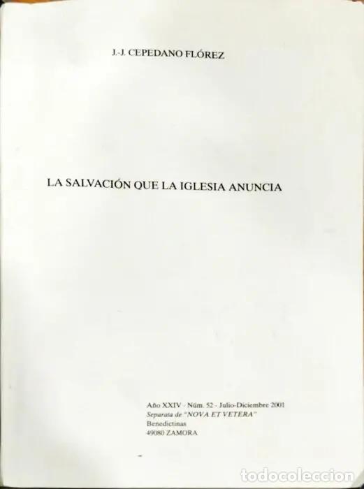 Libros: La salvaci&oacute;n que la iglesia anuncia - CEPEDANO L&Oacute;PEZ, J J
