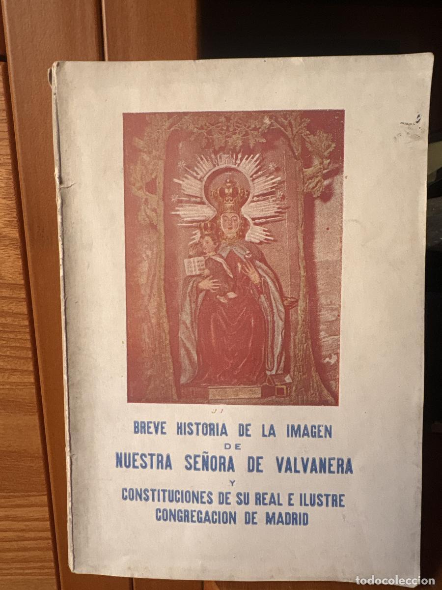 Libros: Breve historia de la imagen de Nuestra Se&ntilde;ora de Valvanera y constituciones de su real e ilustre con