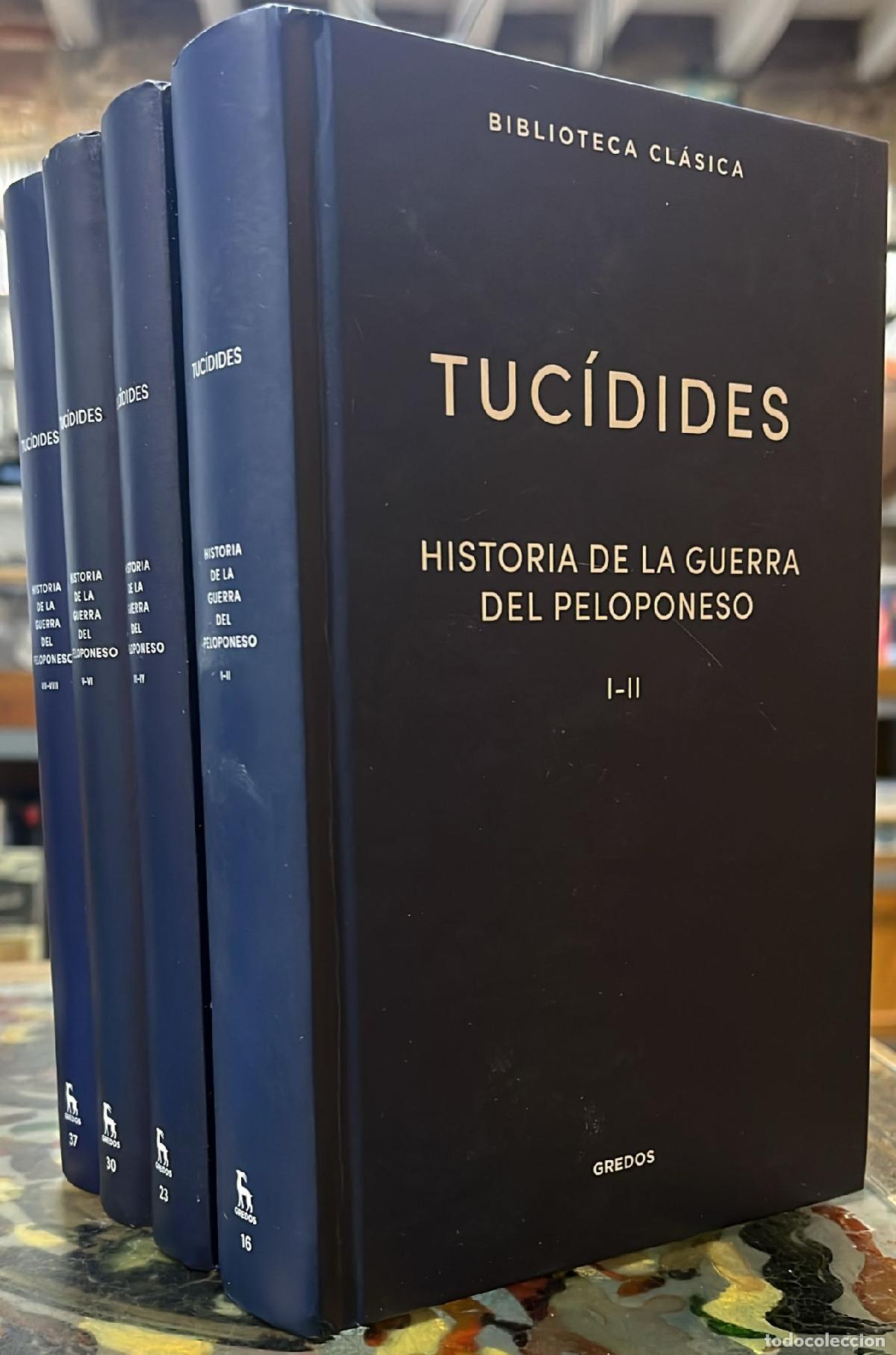 Libros: Historia de la Guerra del Peloponeso. 4 vols. - Tuc&iacute;dides.