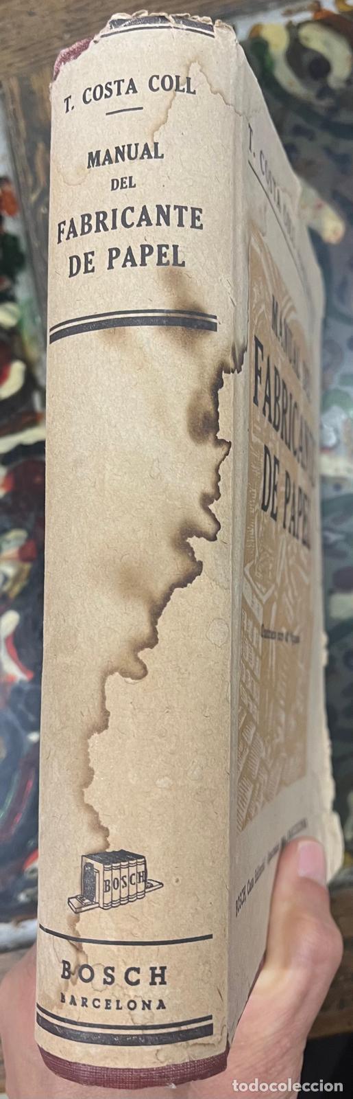 Libros: Manual del fabricante de papel. - T. Costa Coll.