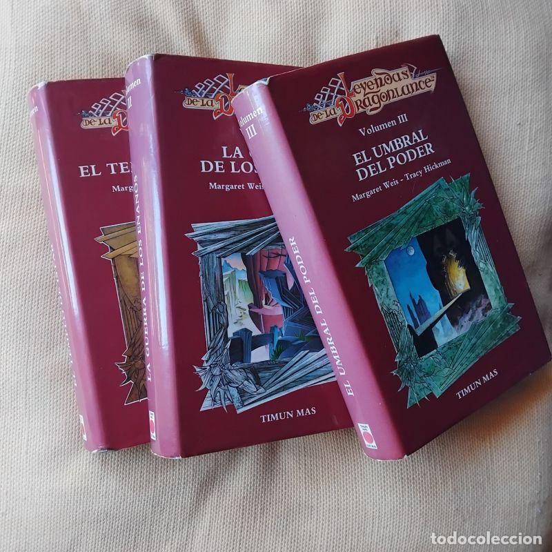 Livros em segunda m&atilde;o: Leyendas de la Dragonlance 1, 2 y 3 (El templo de Istar, La guerra de los enanos y El umbral del pod