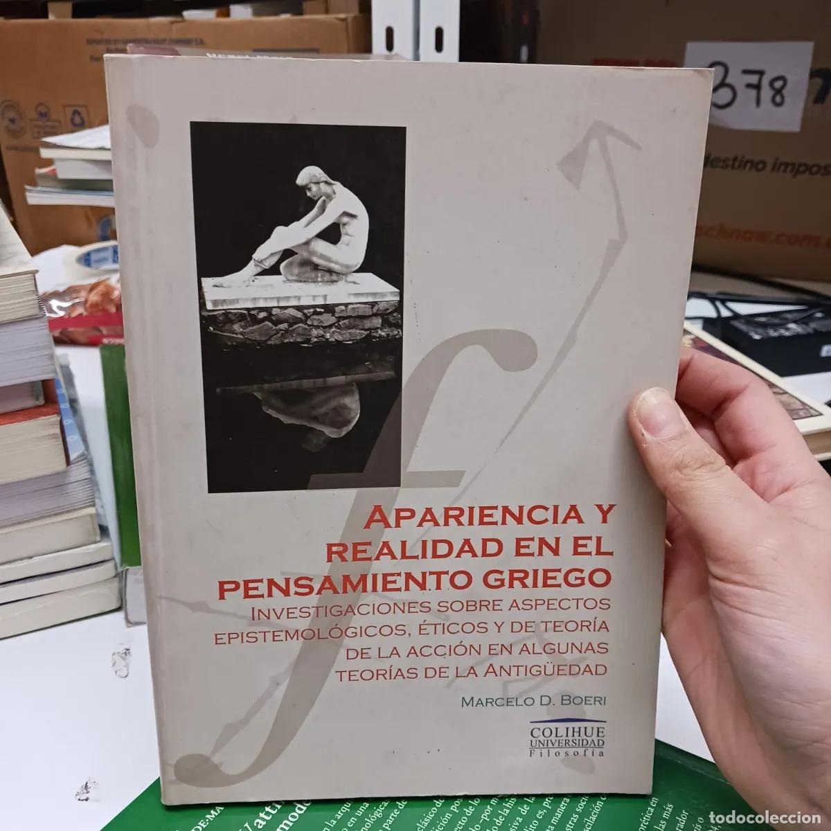 Livros em segunda m&atilde;o: Apariencia y realidad en el pensamiento griego - Marcelo D. Boeri