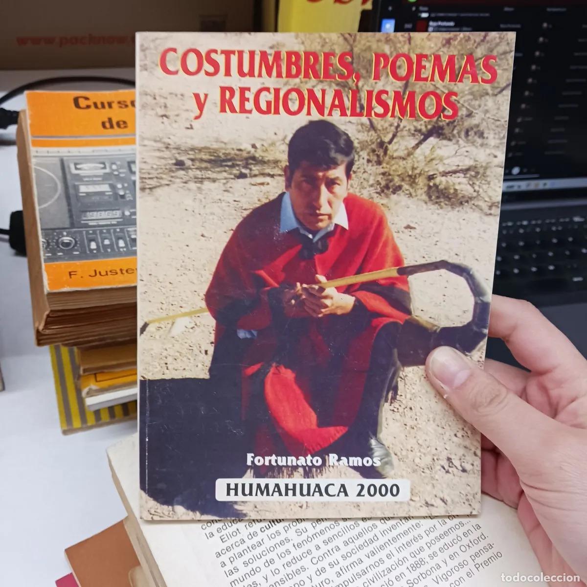 Libros: Costumbres, poemas y regionalismos (det.) - Fortunato Ramos