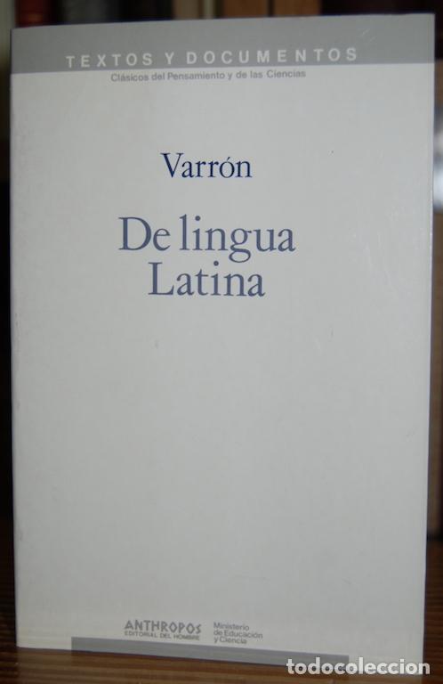 Libros: DE LINGUA LATINA. Edici&oacute;n biling&uuml;e - VARRON