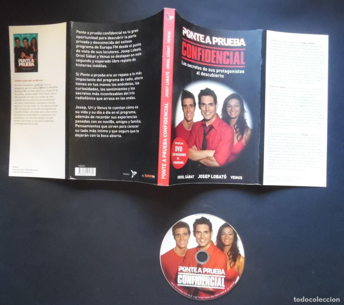 Libros: Ponte a prueba. Confidencial. Secretos del programa de radio Europa FM + DVD. S&agrave;bat, Lobat&oacute; y Venus