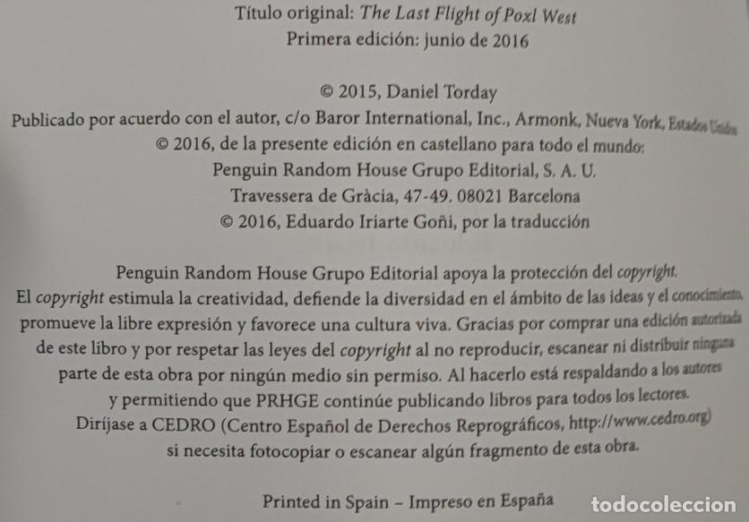 Libros: EL ULTIMO VUELO DE POXL WEST, RARA EDICION, PENGUIN - Foto 4