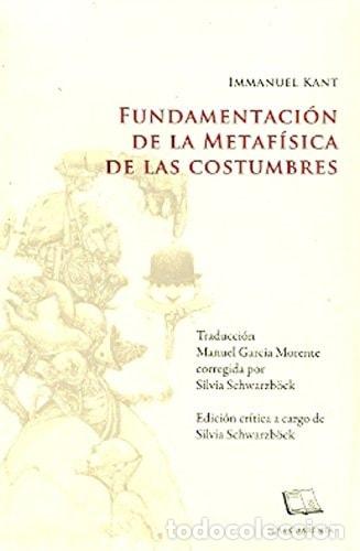 B&uuml;cher: FUNDAMENTACI&Oacute;N DE LA METAF&Iacute;SICA DE LAS COSTUMBRES - unkknown - unkknown