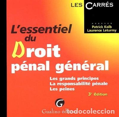 B&uuml;cher: L'essentiel du droit p&eacute;nal g&eacute;n&eacute;ral- 9782842008000