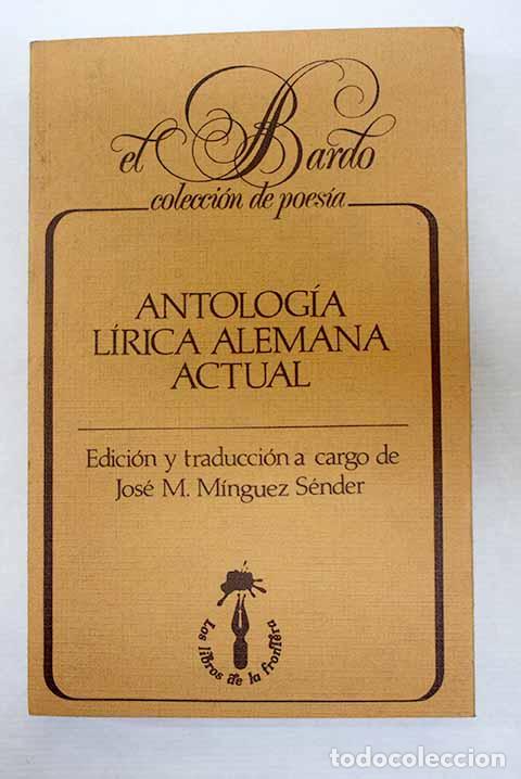 B&uuml;cher: Antolog&iacute;a l&iacute;rica alemana actual