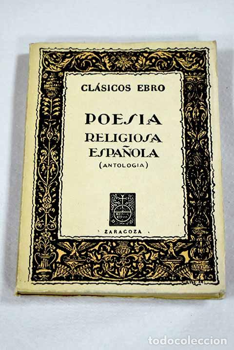 Libros: Poes&iacute;a religiosa espa&ntilde;ola: (antolog&iacute;a)