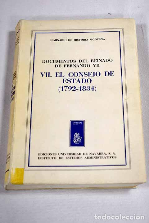 books: Documentos del reinado de Fernando VII, tomo VII