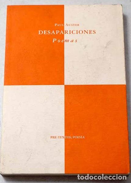 books: Desapariciones: poemas, (1970-1979).- Auster, Paul