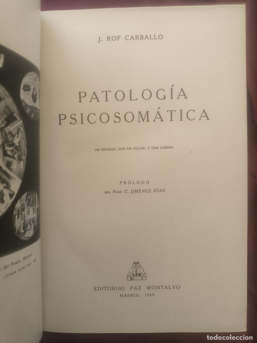 B&uuml;cher: Patolog&iacute;a psicosom&aacute;tica - Juan Rof Carballo