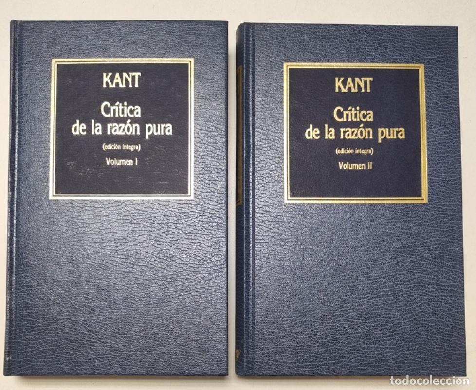 Libros: Cr&iacute;tica de la raz&oacute;n pura - I. Kant