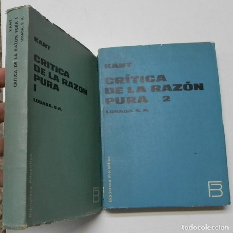 Libros: Cr&iacute;tica de la raz&oacute;n pura (2 tomos) - Kant, Immanuel