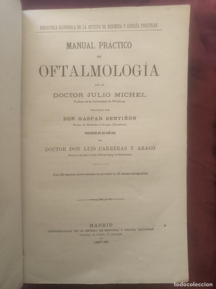 Livros em segunda m&atilde;o: Manual Pr&aacute;ctico de Oftalmolog&iacute;a. - Julio Michel