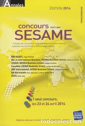 Livres: Concours S&eacute;same, annales 2013: Sujets et corrig&eacute;s officiels- 9782759023424