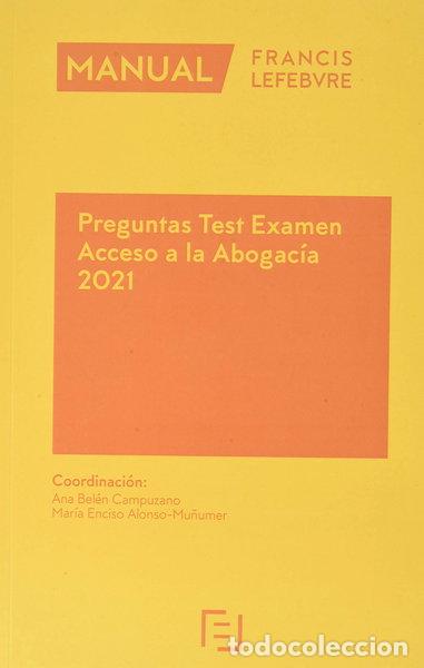 Libri di seconda mano: Manual Preguntas Test Examen Acceso a la Abogac&iacute;a 2021- 9788418190827