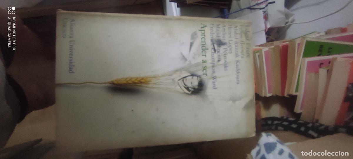 books: APRENDER A SER. EDGAR FAURE. ALIANZA UNIVERSIDAD. UNESCO. 8&ordf; EDC. 198