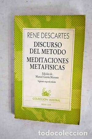 Libros: Discurso del m&eacute;todo. Meditaciones Metafisicas