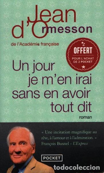 Libros: Un jour je m'en irai sans en avoir tout dit- 9782266345798