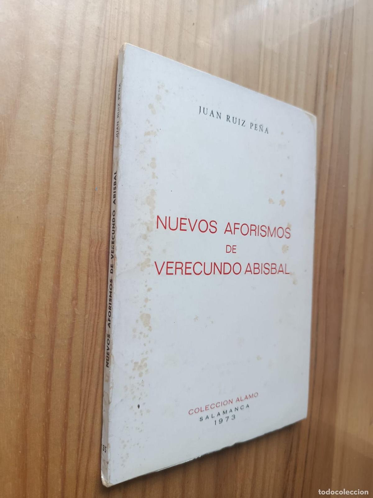 Libros: NUEVOS AFORISMOS DE VERECUNDO ABISBAL - RUIZ PE&Ntilde;A, Juan