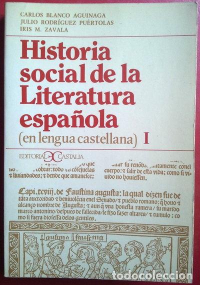 Libros: Historia Social de la Literatura Espa&ntilde;ola I- 9788470392993