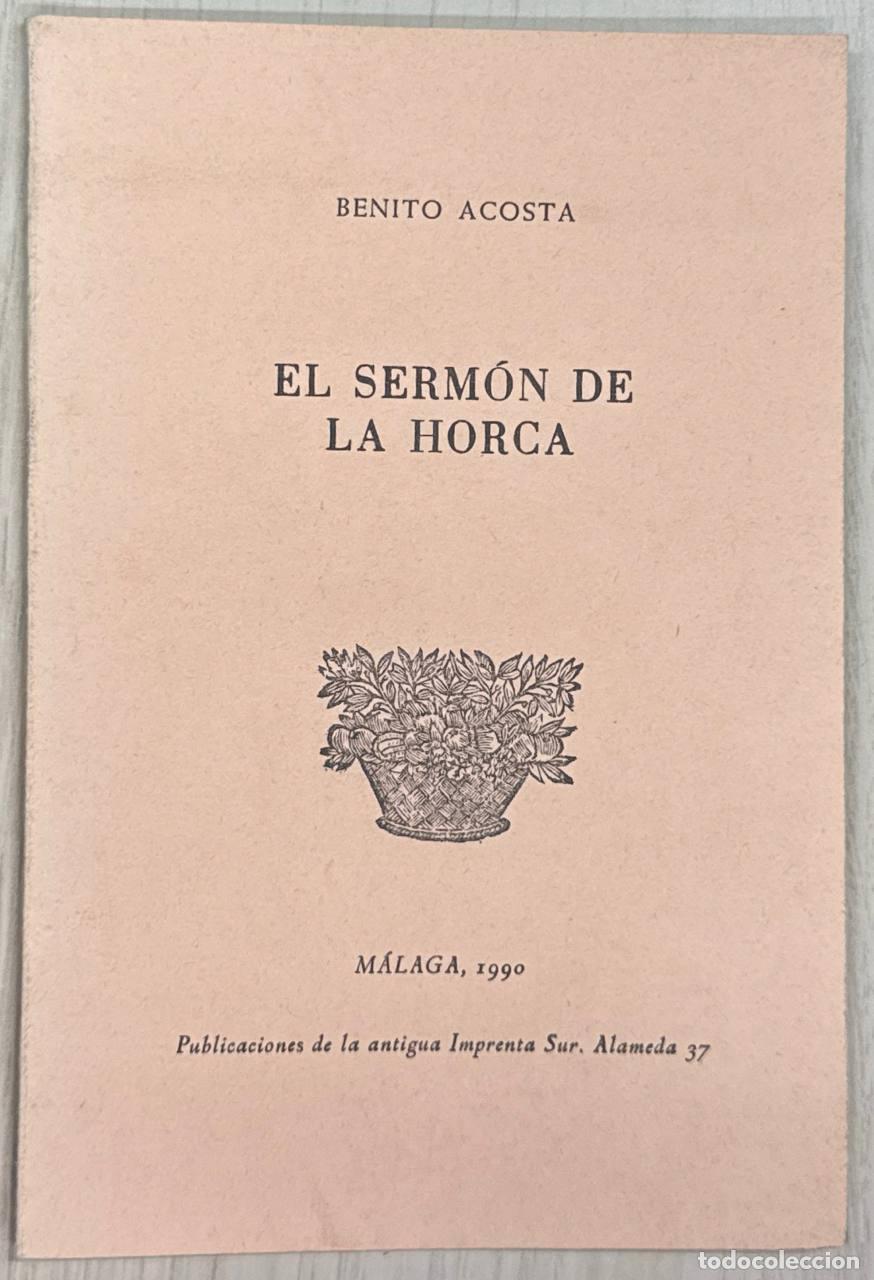 Livros em segunda m&atilde;o: EL SERM&Oacute;N DE LA HORCA - BENITO ACOSTA.
