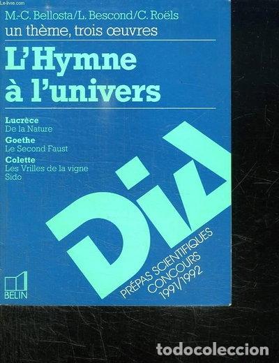 Libros: L'hymne &agrave; l'univers- 9782701113173