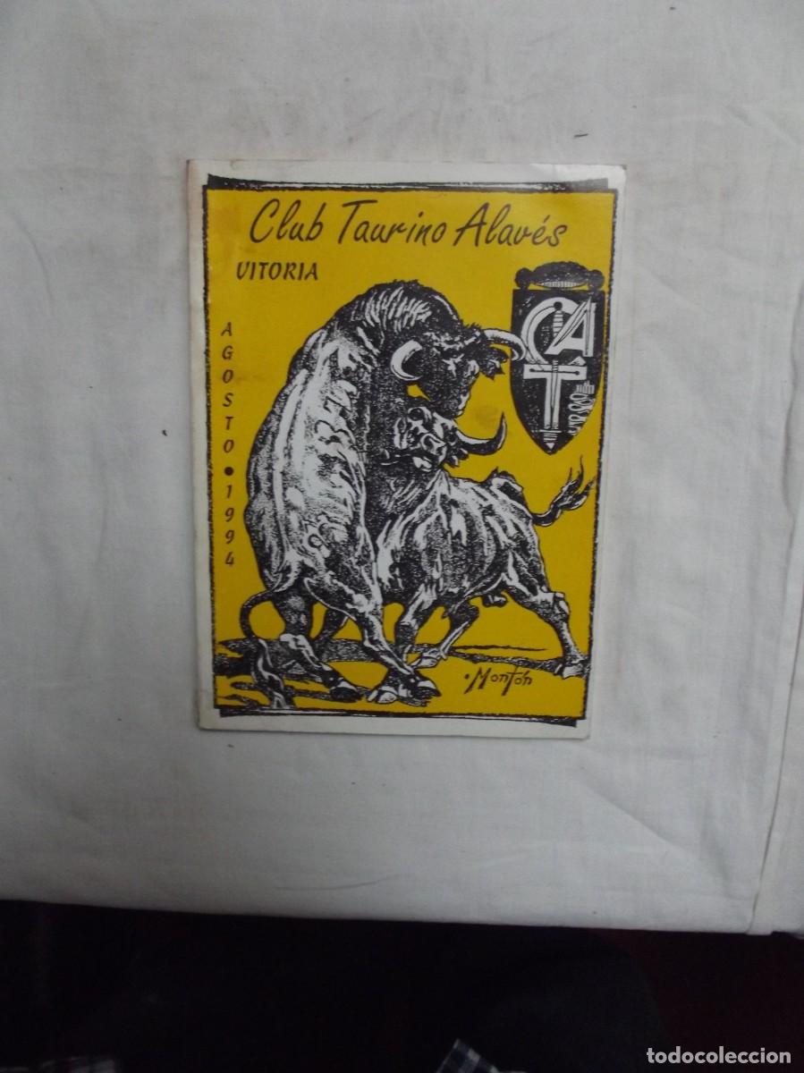 Libros: CLUB TAURINO ALAVES VITORIA AGOSTO 1994