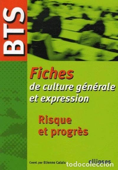 Libros: BTS - Fiches de culture g&eacute;n&eacute;rale et expression, Risque et progr&egrave;s- 9782729831561