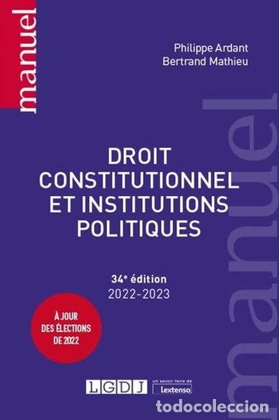 Libros: Droit constitutionnel et institutions politiques (2022-2023)- 9782275102245