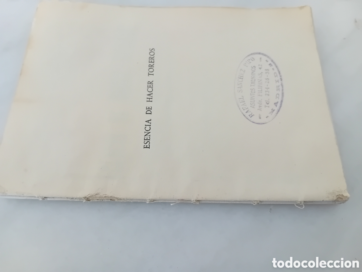 Libros: esencia de hacer toros Rafael S&aacute;nchez pipo 1966