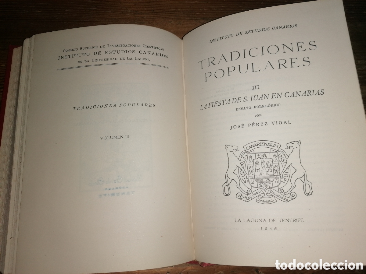Libri di seconda mano: Tradiciones Populares, I, II y III - Instituto de Estudios Canarios