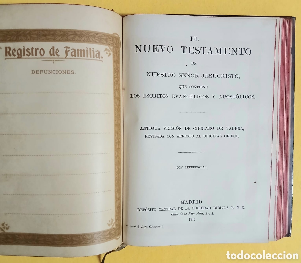 Libros: La santa biblia versi&oacute;n de Cioriano de Valera - Foto 4