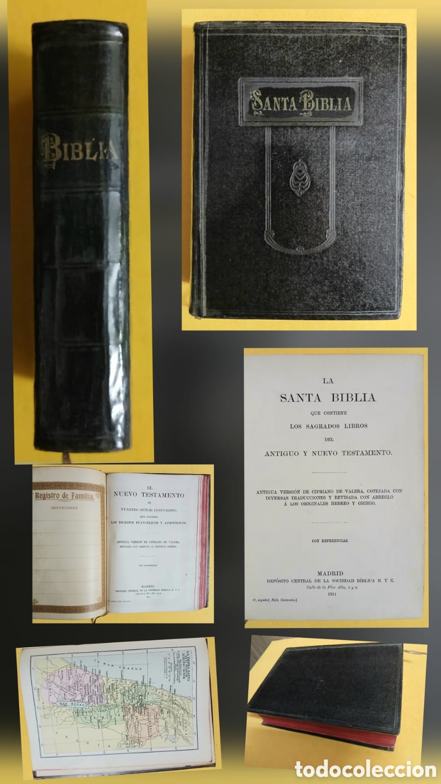 Libros: La santa biblia versi&oacute;n de Cioriano de Valera - Foto 1