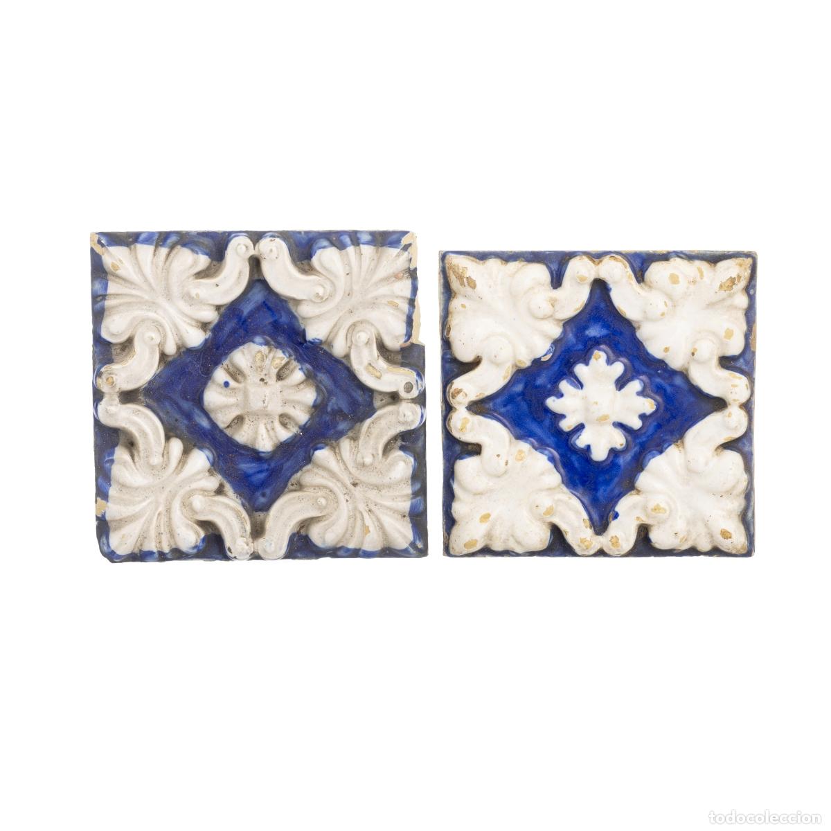 Libros: Cer&aacute;mica - Dos azulejos - Siglo XIX