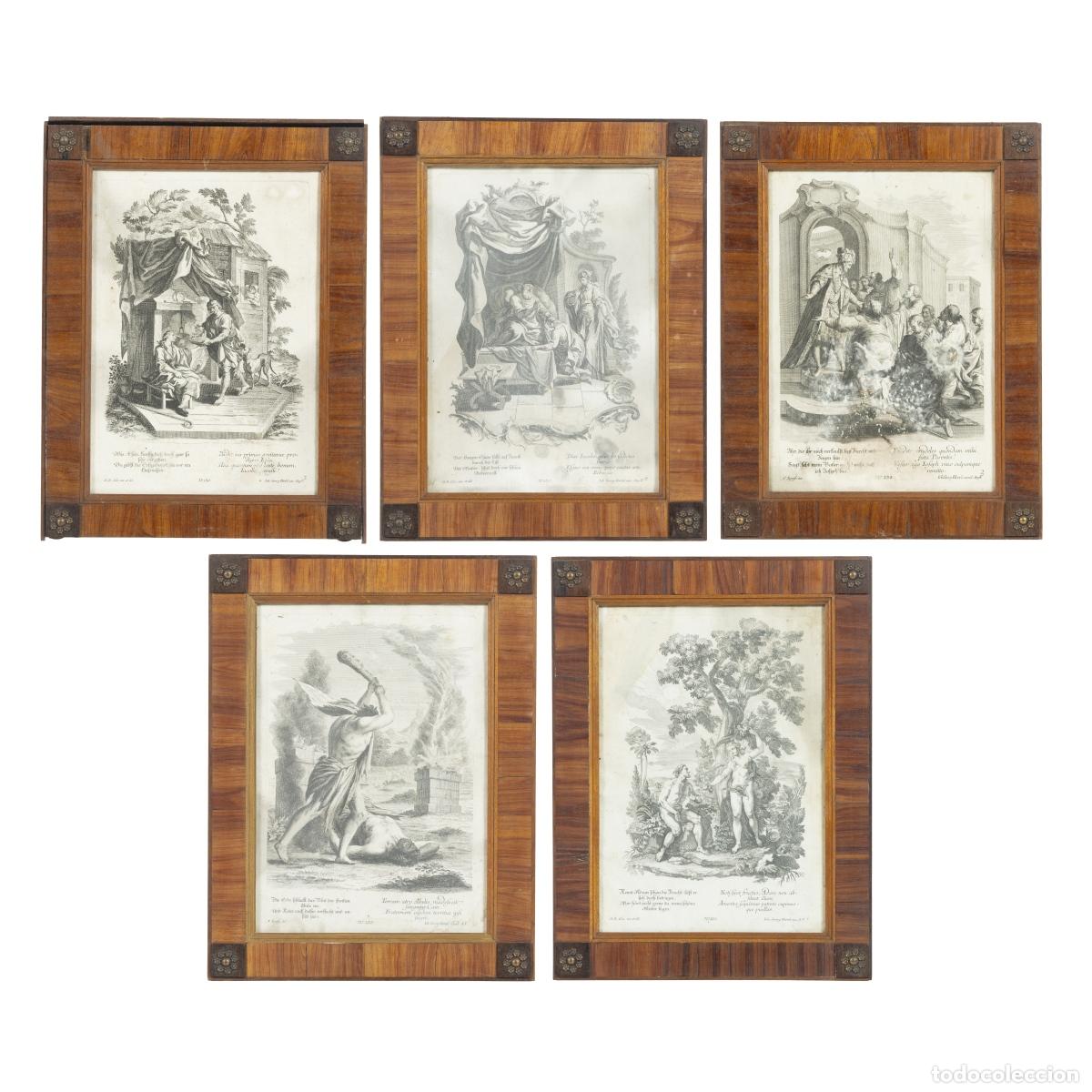 Libros: Arte Sacro - Lote de cinco grabados religiosos