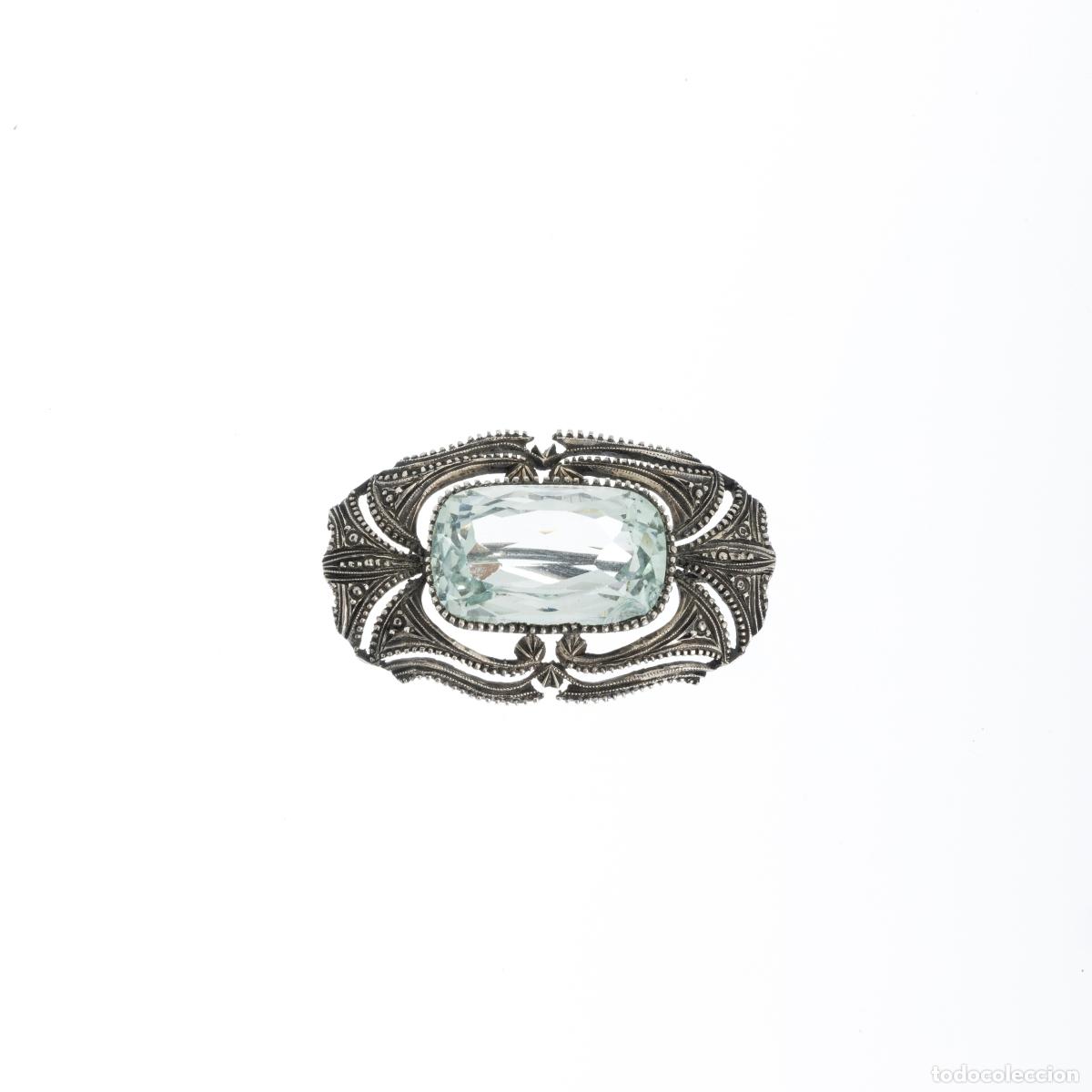 Libros: Joyer&iacute;a - Broche de plata con aguamarina - Foto 1