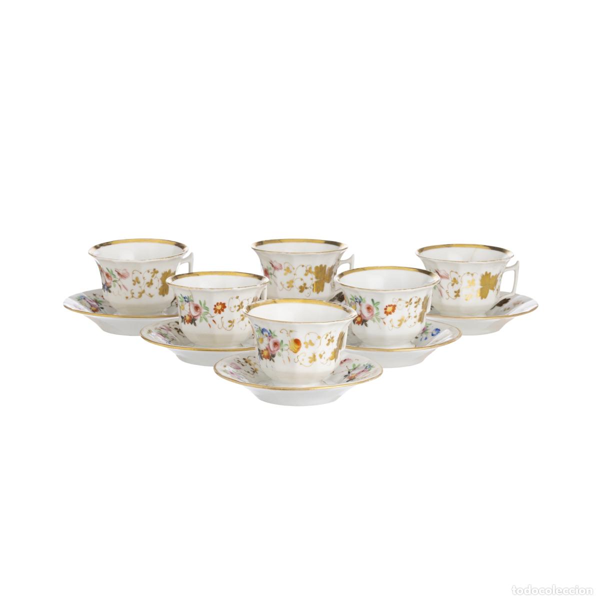 Libros: Porcelana - 6 tazas de t&eacute; - Siglo XIX
