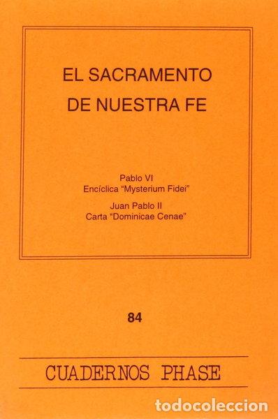 Livres: El sacramento de nuestra fe- 9788474674583