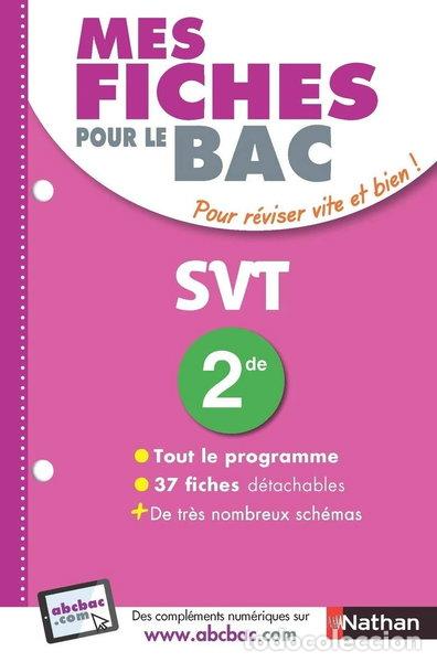 Livres: Mes fiches pour le BAC SVT 2de- 9782091503165