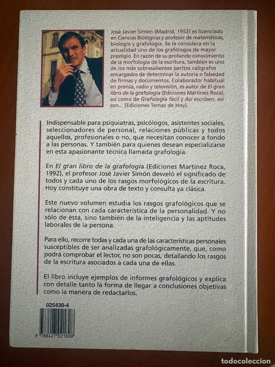 Libros: C&oacute;mo hacer an&aacute;lisis grafol&oacute;gicos - Jos&eacute; Javier Sim&oacute;n - Foto 2
